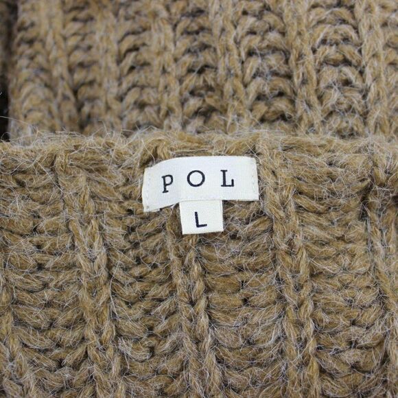 𝅺POL Large Chunky Knit Pullover Oversized Sweater L - Picture 6 of 6